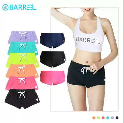 Korean sports swimsuit women flat corner diving swimming trunks swimming fitness surfing running seaside quick dry beach shorts women