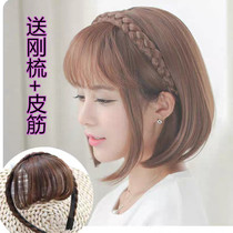 Fake bangs with hairbands bangs air wigs invisible sea white hair head curtain stay in the sea