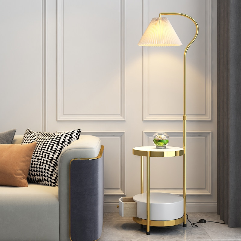 Light-luxurious floor lamp-bed head cabinet Tea Table Integrated Sofa next to the sofa Decorative Living Room Corner a few bedroom desk lights