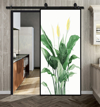 New picture custom barn door color carved door kitchen bathroom solid wood composite warehouse Valley door sliding door bedroom sliding door