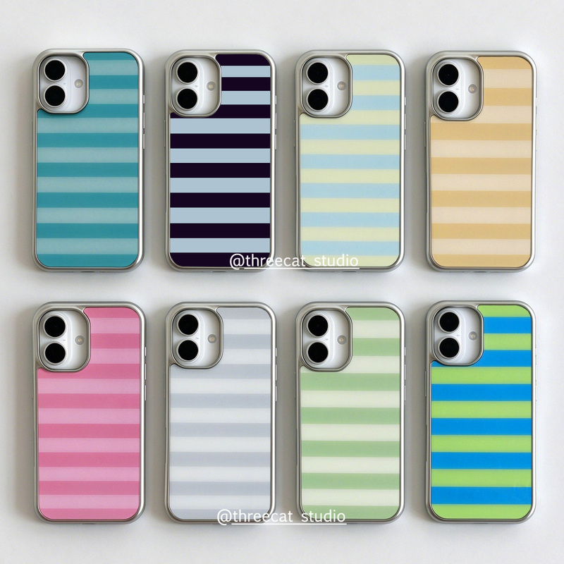 Korean Style ins Yuan Gentle Sea Salt Stripe Ouni Blogger Phone Case Suitable for iPhone 17/18 Pro Max/17 Pro Apple 16/15/14/13/12 Silver Edge 11 Protective Case XS Max Korean Style ins Yuan Gentle Sea Salt Stripe Ouni Blogger Phone Case Suitable for iPhone 17/18 Pro Max/17 Pro Apple 16/15/14/13/12 Silver Edge 11 Protective Case XS Max
