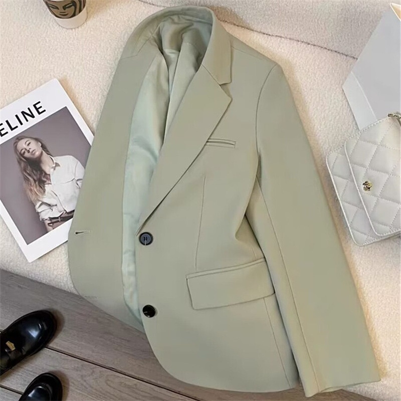 Clearance Sale~ Emerald Green Trendy Blazer for Women, 2025 Spring and Autumn New Korean Style Internet Celebrity Fashion
