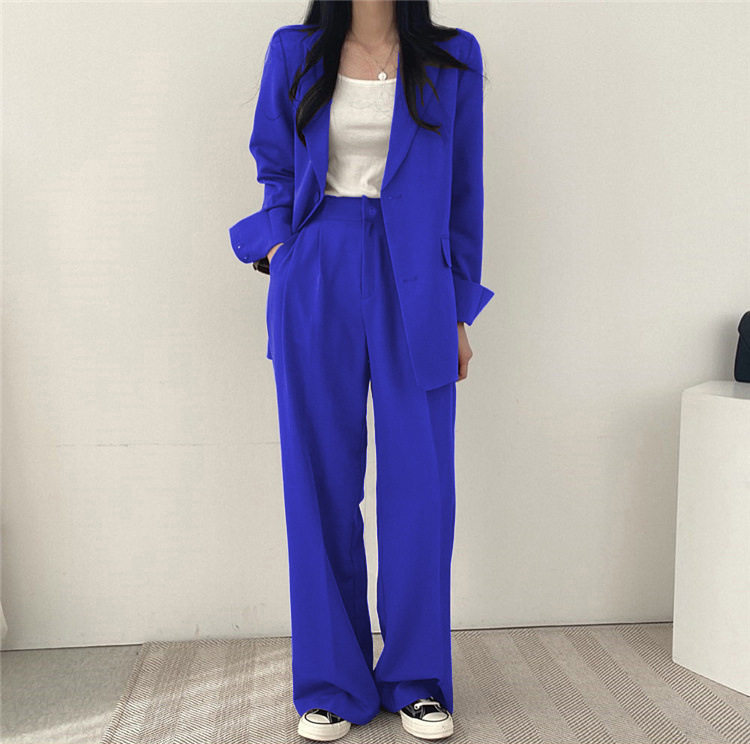 Трансграничная торговля, розовый пиджак классического кроя, осенний дизайнерский комплект, тренд сезона              