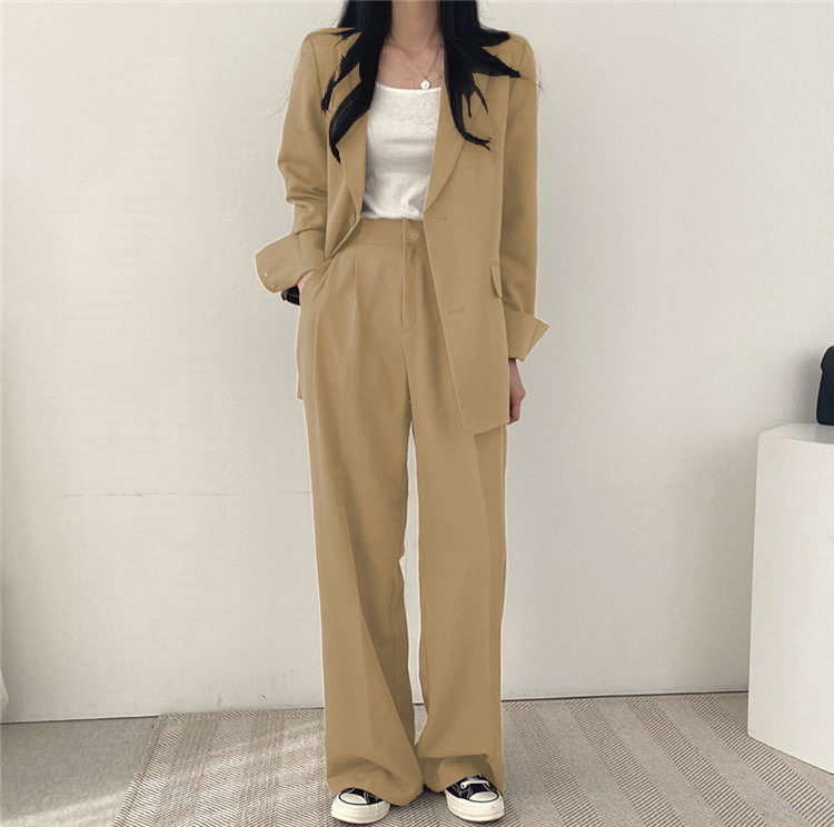 Трансграничная торговля, розовый пиджак классического кроя, осенний дизайнерский комплект, тренд сезона              