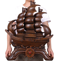 Smooth sailing sailing dragon boat decoration Office living room wine cabinet decoration Housewarming new home Business gifts