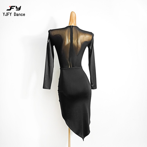 Women's latin dance dresses long sleeve dress women Latin dance