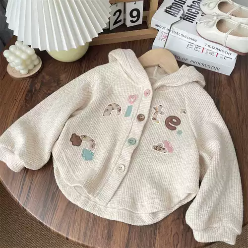 Осенняя модная милая куртка для девочек для отдыха, в западном стиле