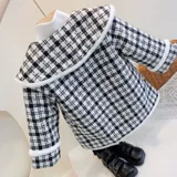 Демисезонная стеганая хлопковая куртка для девочек, в западном стиле, коллекция 2022, в корейском стиле