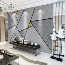  Living room TV background wall paper Nordic wallpaper geometric pattern 3d three-dimensional simple modern film and television wall cloth mural