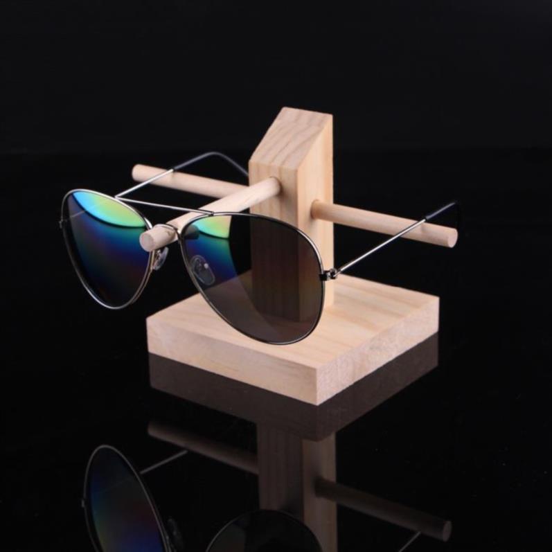 Glasses high-end shelves Wooden study decoration home photo sunglasses Desktop office jewelry display rack bracket real