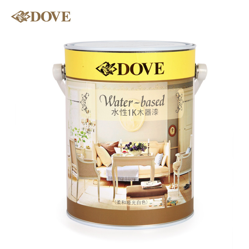 Dove lacquered water-based environmentally friendly 1K wood lacquered (soft and matt white) children's room with furniture protective paint dove lacquer