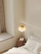 Natural Wood Color Small Pendant Light Bar Counter Art Minimalist Japanese Style Unique Creative Cream Style Master Bedroom Bedside Pendant Lighting Fixture