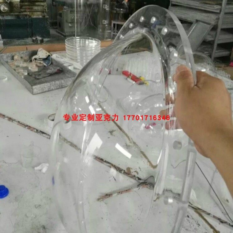 Various Sizes Clear Acrylic Ball Flanges Plexiglass Hemisphere Flanges Acrylic Blind Flanges