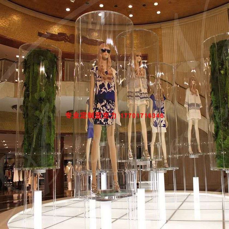 Highly transparent acrylic display cylinder cover plexiglass tube plexiglass display cover acrylic cylinder