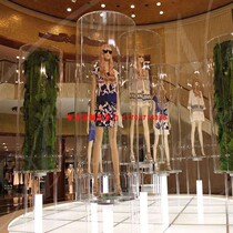 High transparent acrylic display cylindrical cover plexiglass tube plexiglass display cover acrylic cylinder