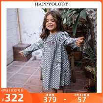 Happyology UK Girls Dress Spring and Autumn Young Children Vintage Mosaic Print Dress Children Skirt