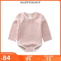 Happyology British baby star print baby jumpsuit British Cotton romper Baby dress cute