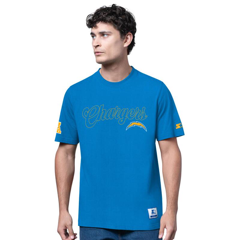 American-Style Short-Sleeved Trendy Retro-Style Loose-Fitting Football Team Fan Shirt with Casual Text Logo