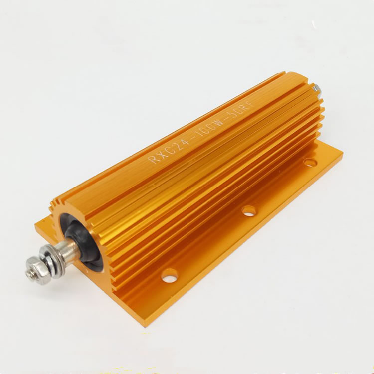 Otron Electron High Power Gold Resistance RX24 100W 10ohm 1% Golden Aluminum Shell Winding Resistor-Taobao
