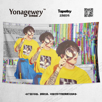 TizzyT your boy TT Xie Ruitao to help the surrounding Photo decoration poster background cloth tapestry hanging painting