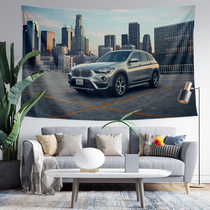 BMW BMW X1 X1M city off-road car SUV surrounding wall decoration background cloth poster hanging cloth carpet painting