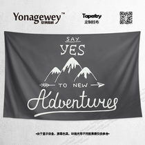 Nordic design inspirational college entrance examination postgraduate entrance examination dream refueling bedroom study dormitory decoration tapestry background wall cloth hanging cloth