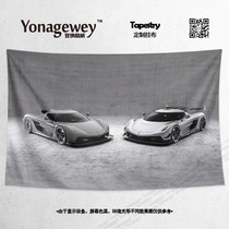 Koenigsegg Koenigsegg ghost super sports car perimeter decoration background cloth wall cloth poster tapestry hanging cloth