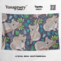 Cute Australian Koala Koala surrounding decoration poster background cloth hanging cloth wall cloth carpet painting