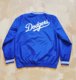ເສື້ອຢືດເສື້ອຢືດຂອງ Major League Baseball M ຂອງ Dodgers v-neck jacket ເຄື່ອງແບບເບສບານສີຟ້າ