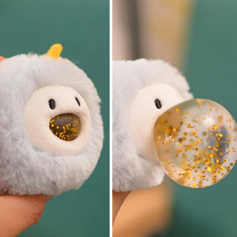 Creative vent ball shark dinosaur squeeze toy slow rebound decompression ball plush keychain pendant girl net red