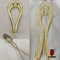 Customized glass door large handle hotel light luxury gold handle box door solid wood door handle double door handle