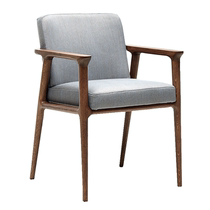 New Chinese modern minimalist solid wood dining chair backrest soft bag chair Leisure chair sofa-chair armchair armchair computer chair customised