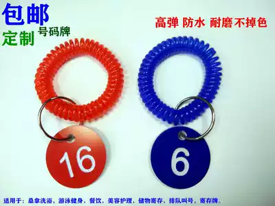 Shangxin sauna hand brand Bathing hairdressing fitness swimming storage bag Locker number plate digital keychain