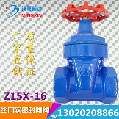 Silk Port soft seal gate valve Z15X-16 Silk Port elastic seat seal valve DN40 32 25 20 DN100 65