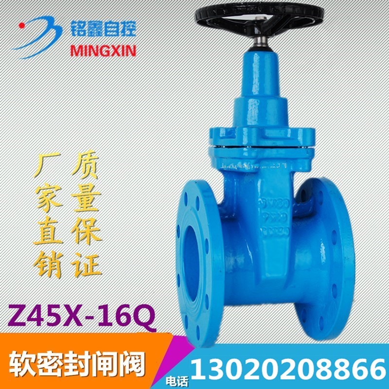 Z45X-16Q cast iron PPR dark rod soft seal flange gate valve DN150 100 125 80 DN100 65