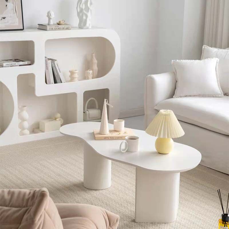 Nordic Silent Wind Irregular Cream Wind Cloud Dooistic Tea Table Minima Household Small Household Shaped Undulating Table