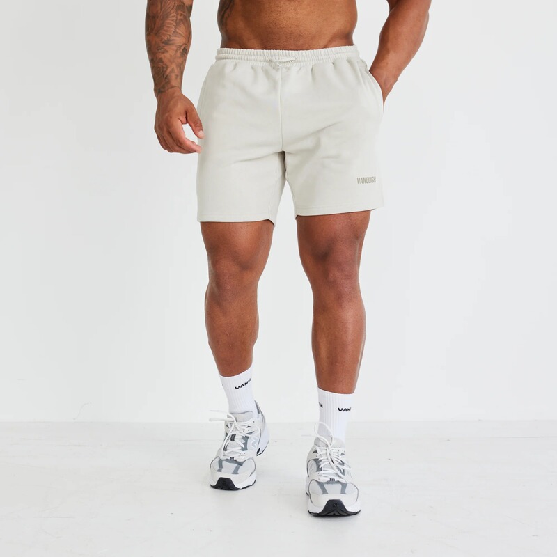 British Vanquish Essential Cotton Stereo Logo Men's Vq Sports Fitness Casual Breathable Shorts G1