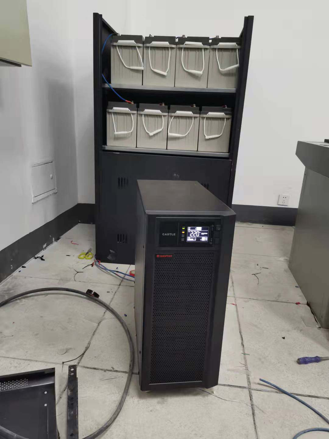 Mountain special 3C15KSUPS power 15KVA 15KVA 13 5KW external connection 16 12V65AH battery cabinet connection line-Taobao