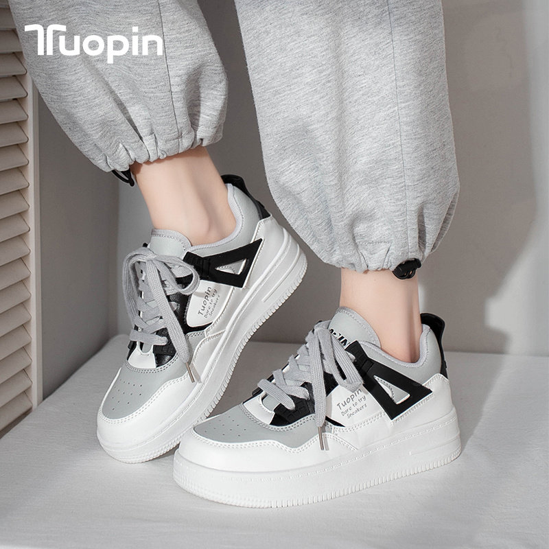 Goods Small White Shoes Women 2022 Spring New 100 Hitch Students Trend Bursting Spring Autumn Ins Thick Bottom Casual Women's Shoes