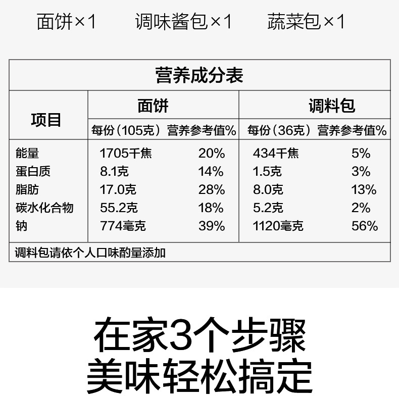 【白象】超辣韩式火鸡面5袋装