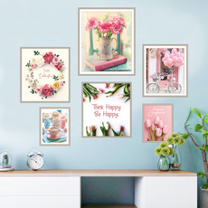 Стикер стены граффити 立体3d视觉创意贴纸可爱仿真绿植画框贴画装饰品自粘墙贴补洞遮丑