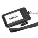 Картхолдер, рабочий бумажник, ремешок, маленький чехол, ультратонкая тонкая небольшая сумка, анти-кража, из натуральной кожи