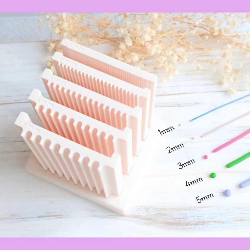 Two-In-One Clay Ball Roller Soft Pottery Ball-Making Tool with a Diameter of 1-5mm Jewelry Earring Clay Cutter