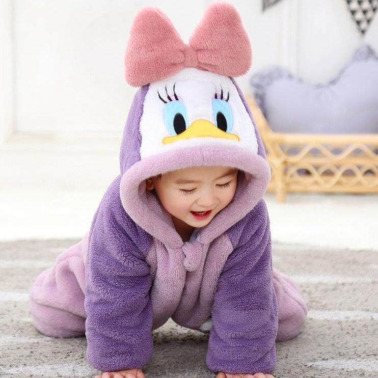 Newborn baby clothes winter warm cotton quilted clothes monk clothes newborn baby one-piece romper spring and autumn