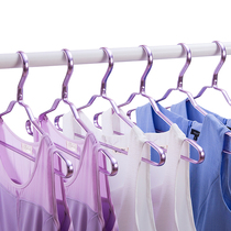 SHESHOME hangers Space aluminum alloy household clothes hangers Non-slip non-trace hangers Dry clothes clothes support hangers