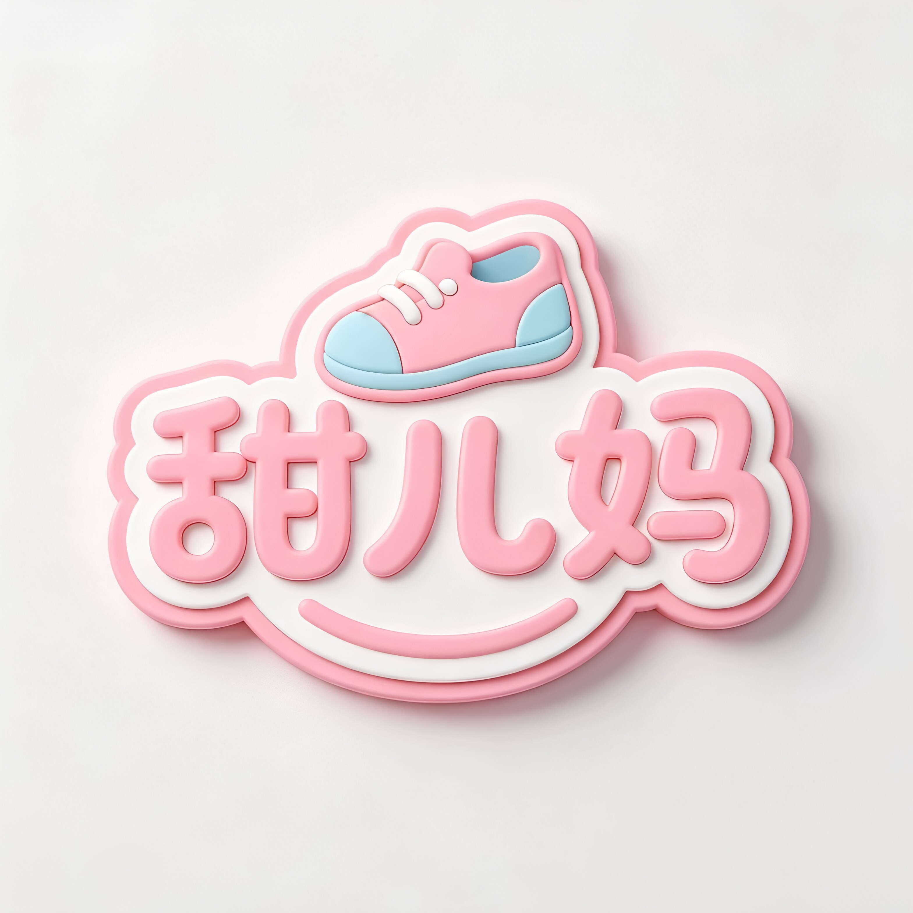 甜儿妈手工定制童鞋店的LOGO