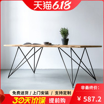 Simple Office Desk Commercial Home Office Work Table Solid Wood Minimalist Desk Creative Personality Desk Brief Modern Day Desk Brief Modern Day