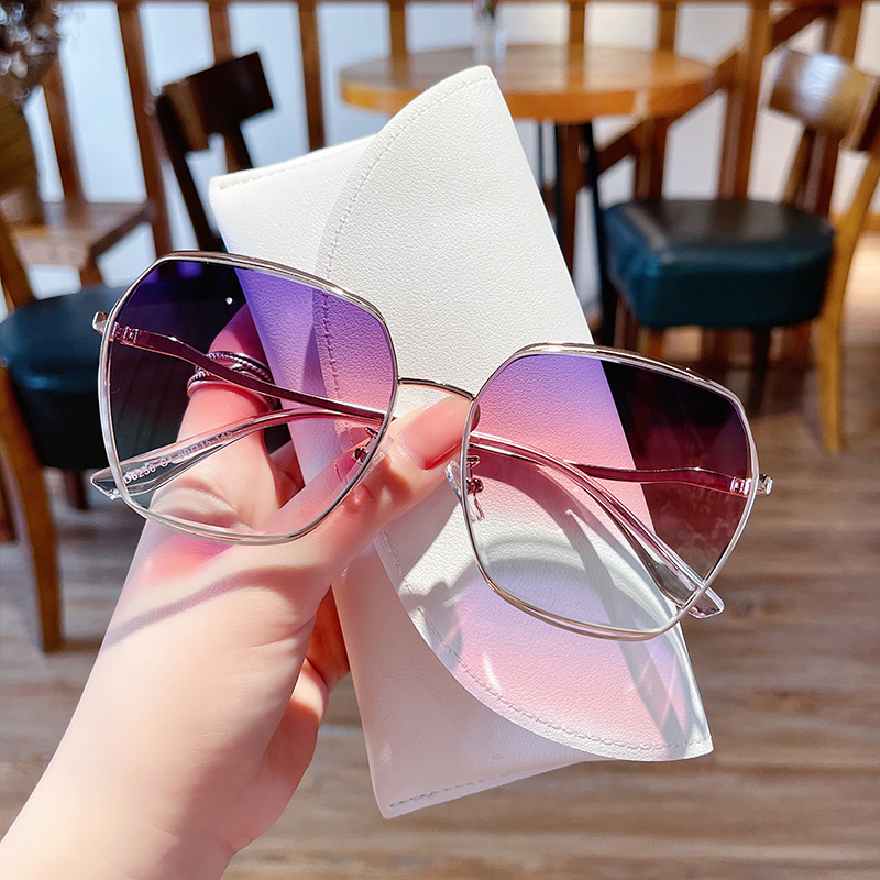 EW Sunglasses Ladies Advanced glasses Han version Tidal Resistant UV Glare 2022 New sunglasses Driving exclusive