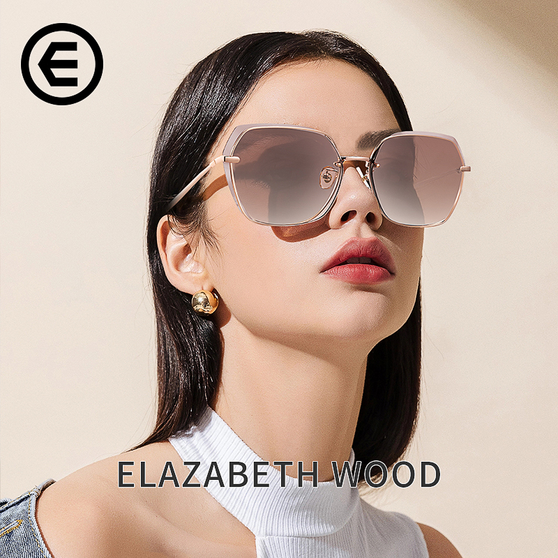 EW Sunglasses Women's Advanced Sensitive Anti-UV Strong Light 2022 New Korean Edition Trendy Driving Special Sunglasses
