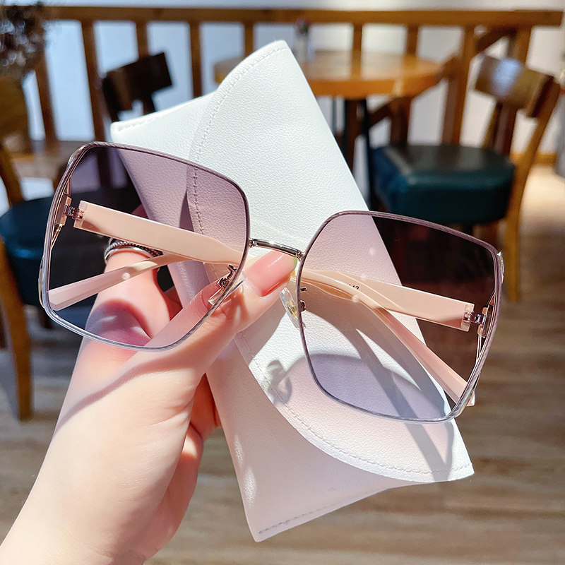 EW sunglasses ladies 2022 new anti-ultraviolet strong light driving special high-quality sunglasses large-frame glasses